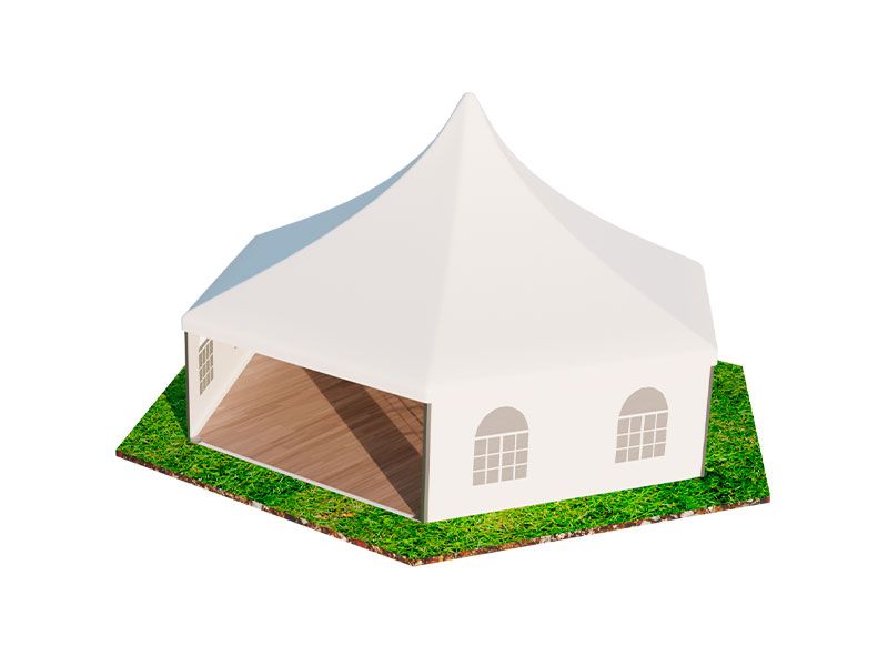 Шатер шестигранник «Свадебный» 10x8