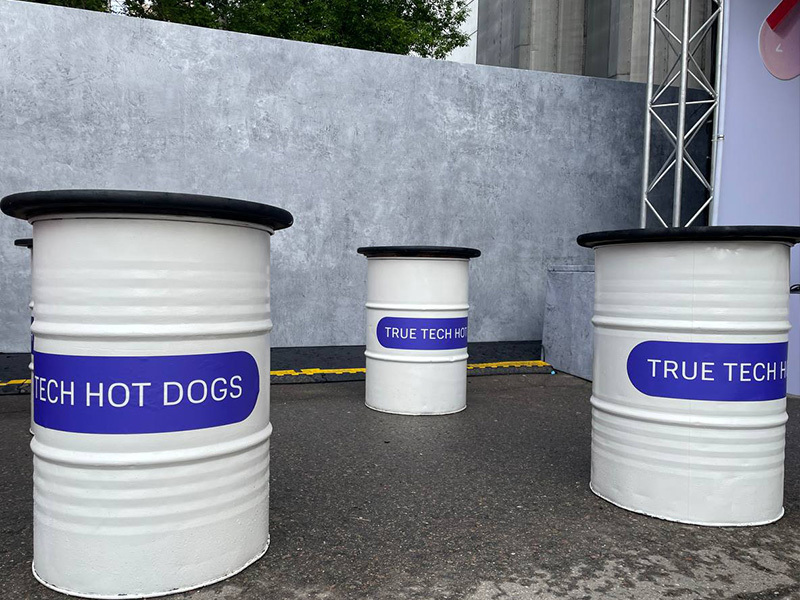 Стол Бочка белая