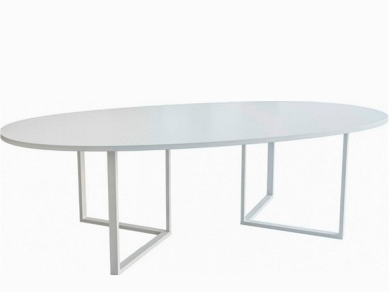 Банкетный стол Affari белый с белыми ножками