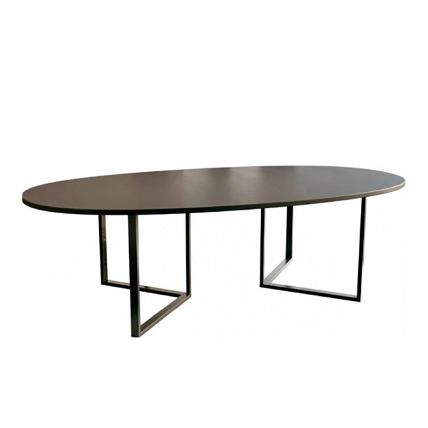 Банкетный стол Affari черный с черными ножками