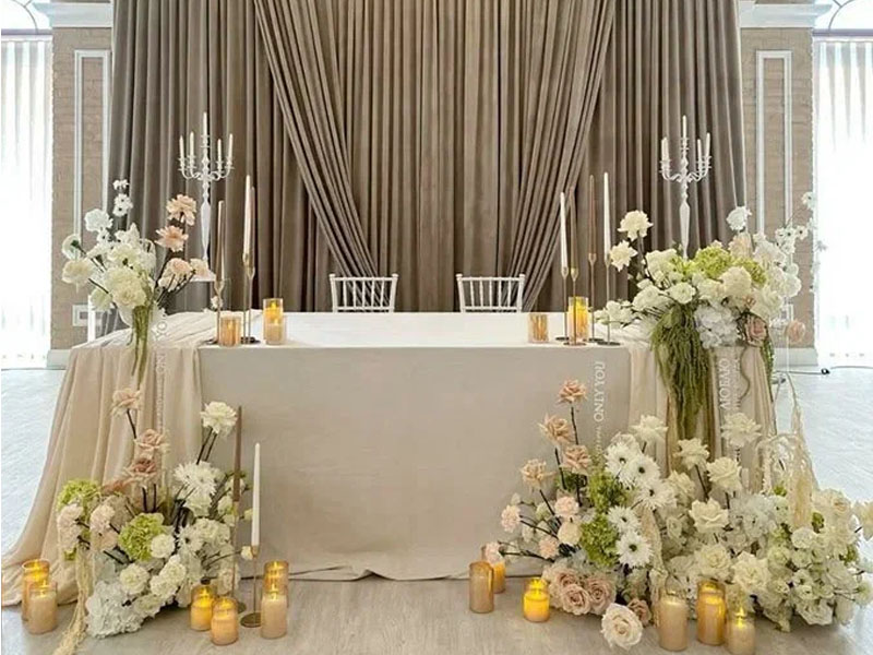 Бархатная прямоугольная скатерть Кокосовый Раф