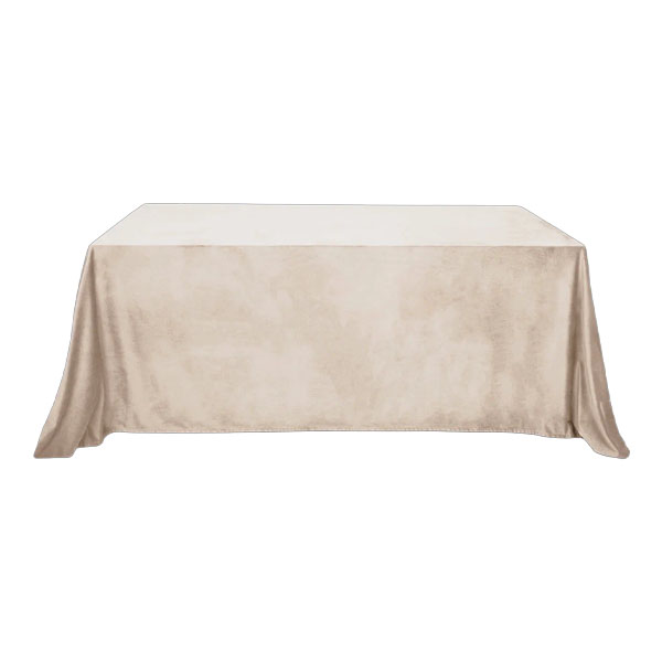 Бархатная прямоугольная скатерть Кокосовый Раф