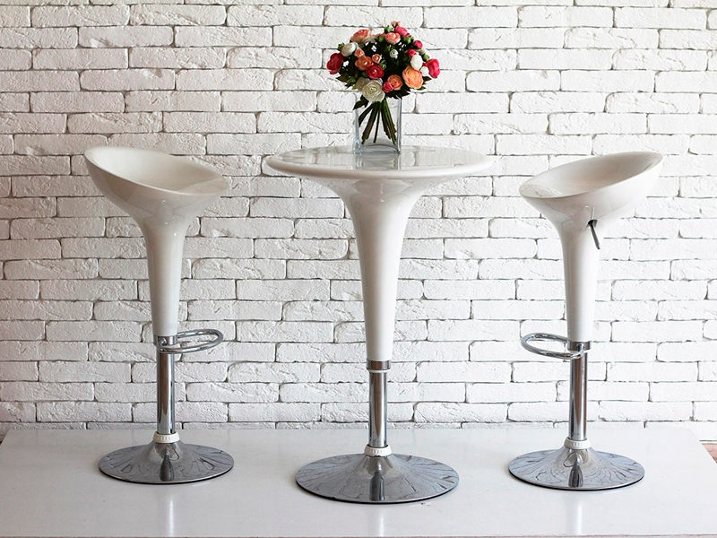 Барный стул Bombo белый