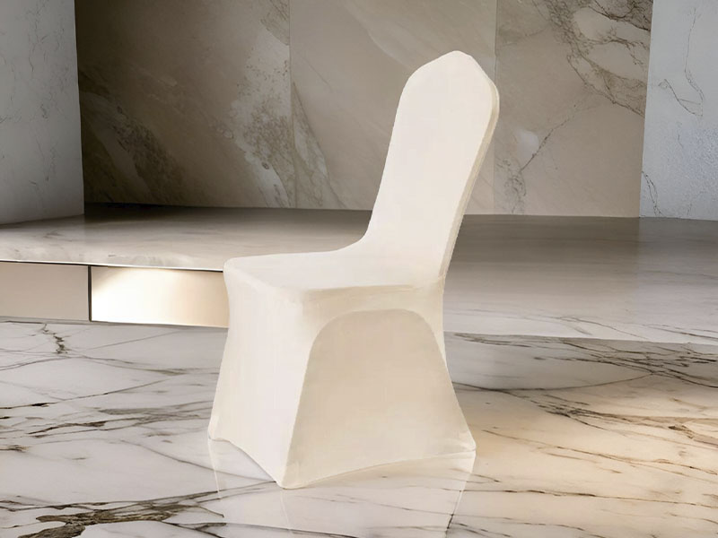 Чехол для стула бежевый (стрейч)