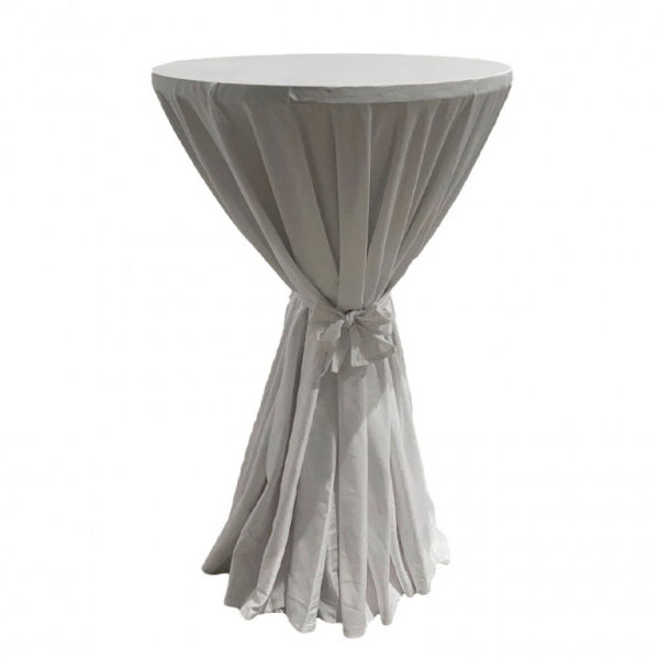 Белая круглая скатерть 3м