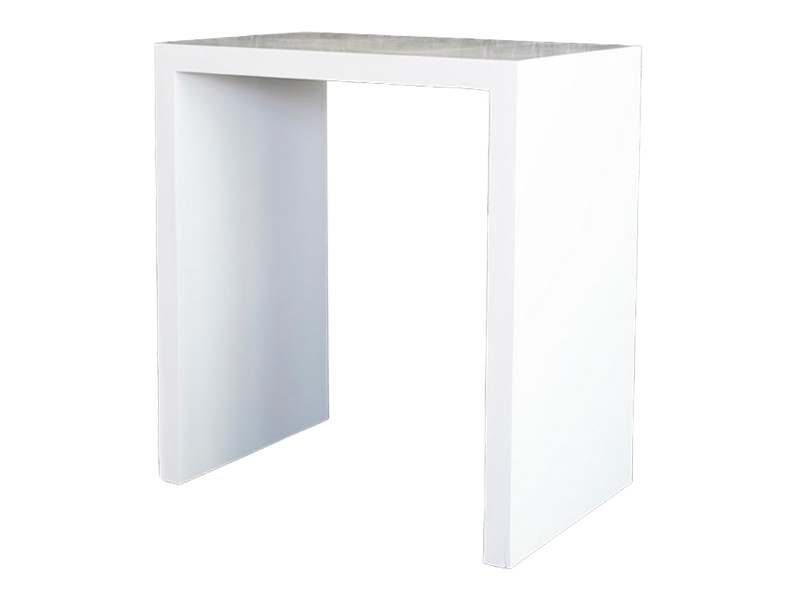 Белый п-образный стол (маленький)