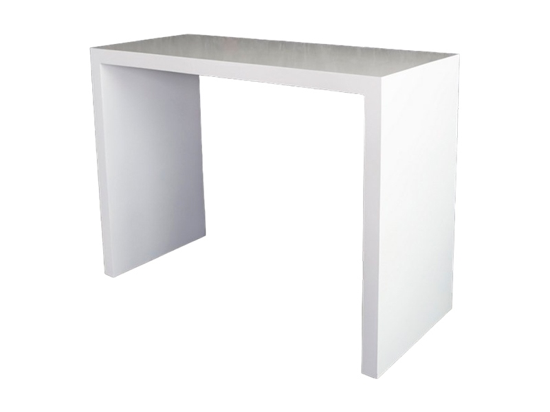 Белый п-образный стол (средний)