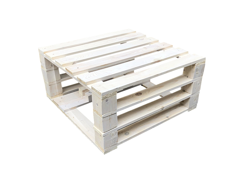 Стол паллетный журнальный белый