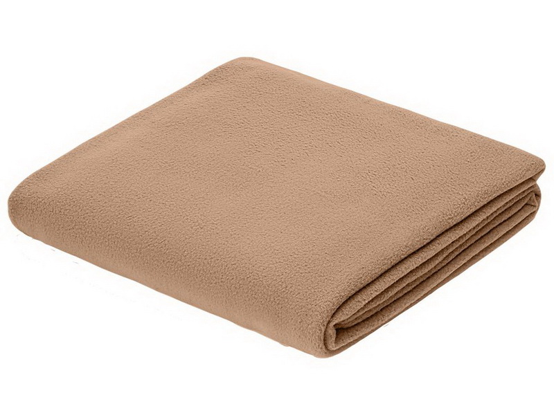 Флисовый плед бежевый