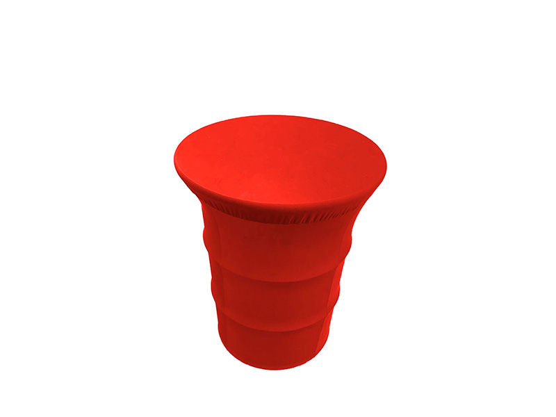 Стол-бочка с чехлом (Красный)
