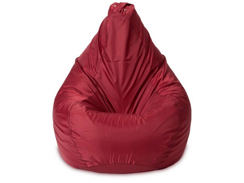 Бордовый пуфик