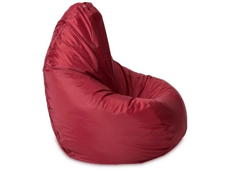 Бордовый пуфик