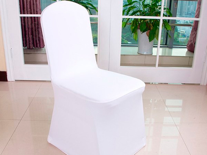 Чехол для стула белый (стрейч)