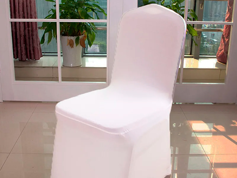 Чехол для стула белый (стрейч)