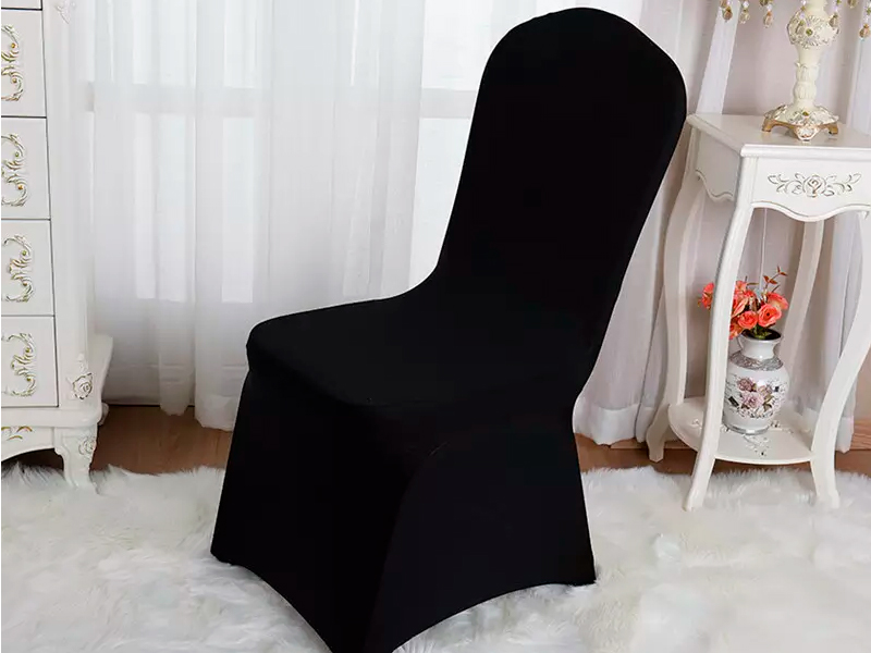 Чехол для стула чёрный (стрейч)