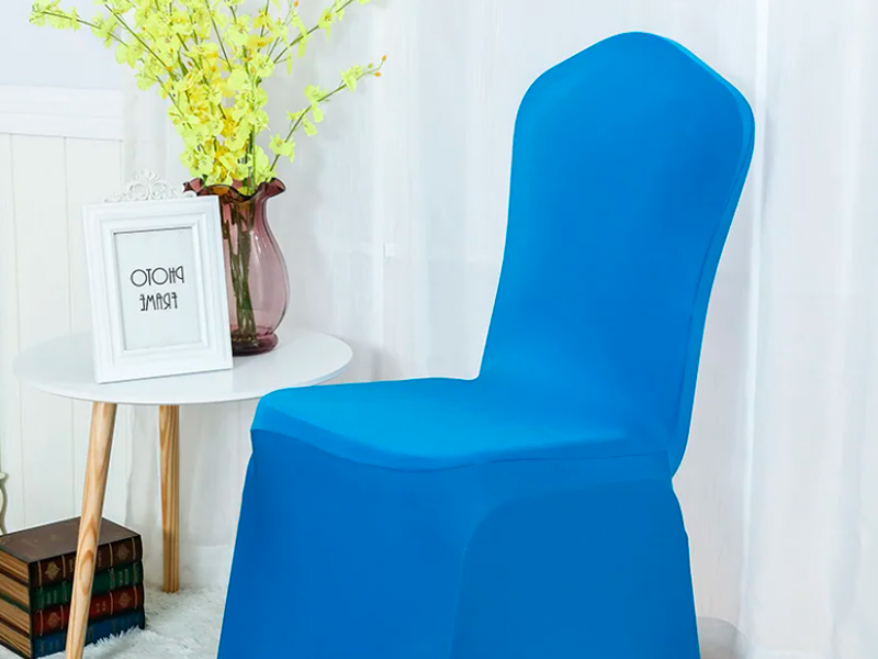 Чехол для стула синий (стрейч)