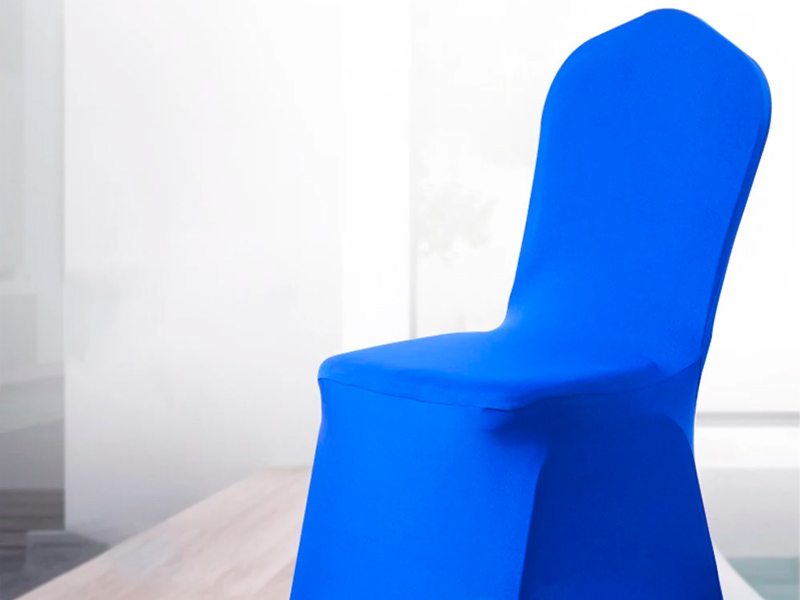 Чехол для стула синий (стрейч)