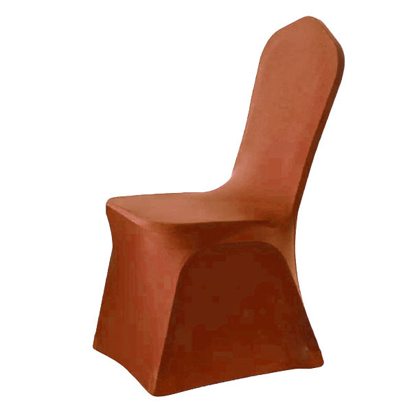 Чехол для стула терракотовый (стрейч)