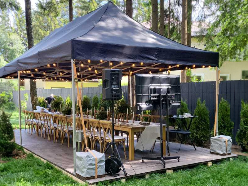 Тент Трансформер Чёрный 4x8м