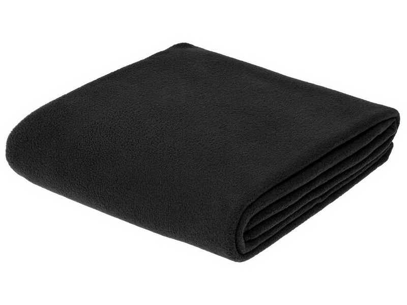 Флисовый плед черный