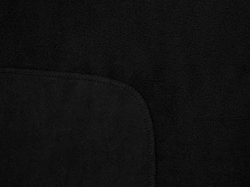 Флисовый плед черный