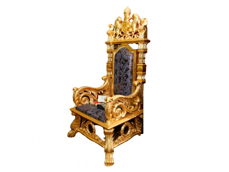 Царский трон парча