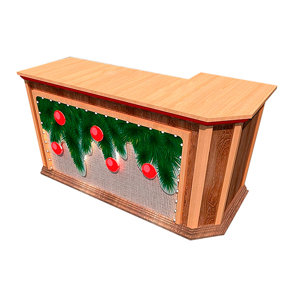 Декорация стол Ивана Урганта Новогодний