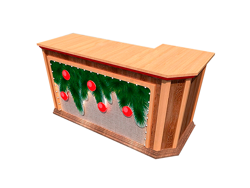 Декорация стол Ивана Урганта Новогодний