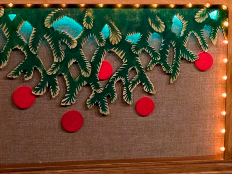 Декорация стол Ивана Урганта Новогодний