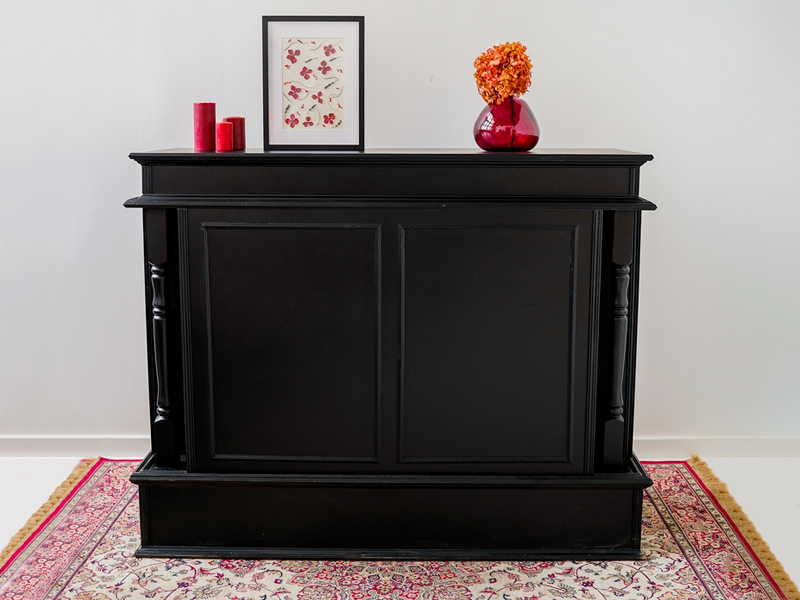 Деревянная стойка London Pub чёрная