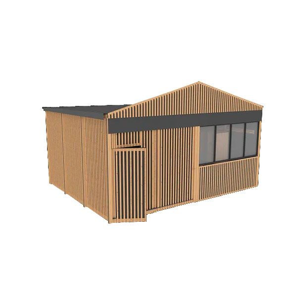 Деревянный модуль. Раздевалка (4x5 м)