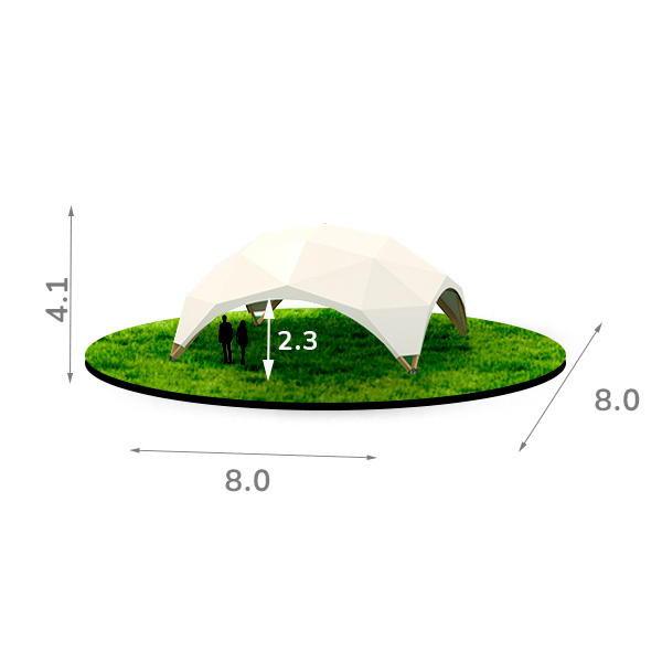 Деревянный шатер 8x8
