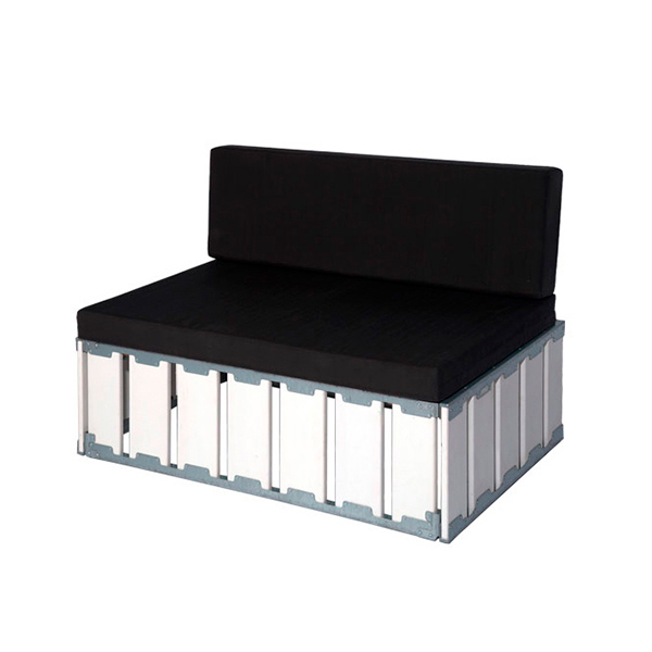 Диван модульный паллетный прямой