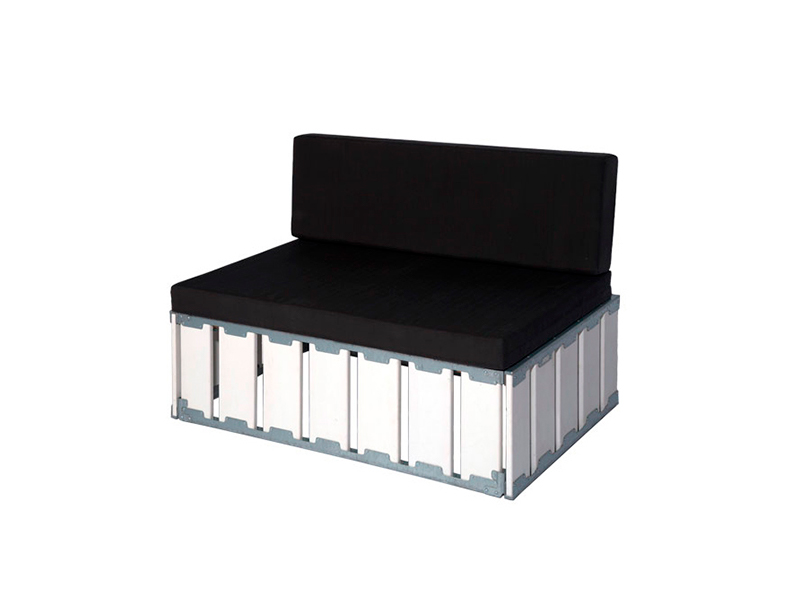 Диван модульный паллетный прямой