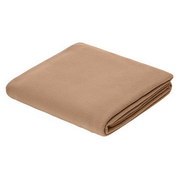 Флисовый плед бежевый