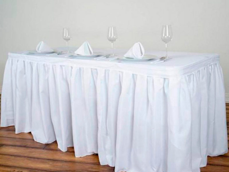 Фуршетная юбка 3м белая