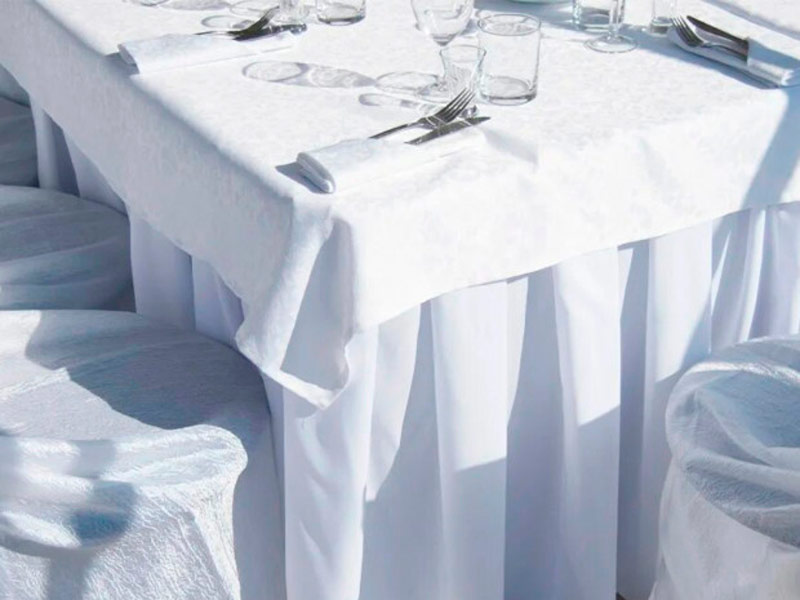 Фуршетная юбка 3м белая