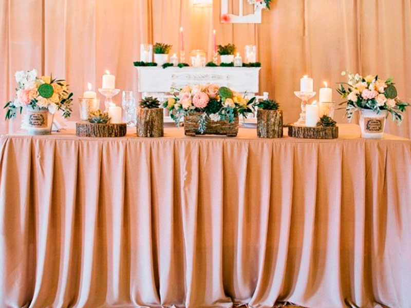 Фуршетная юбка 5,6м бежевая