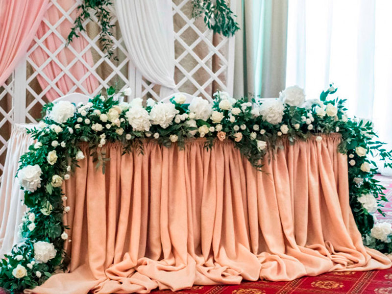 Фуршетная юбка 5,6м бежевая