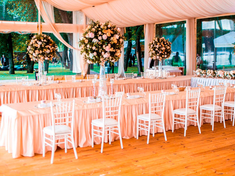 Фуршетная юбка 5,6м бежевая