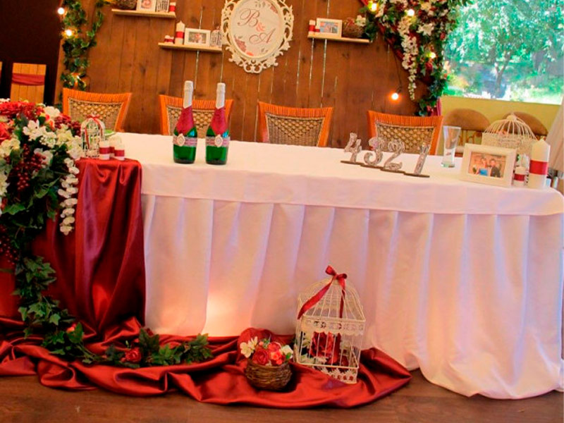 Фуршетная юбка 5,6м белая