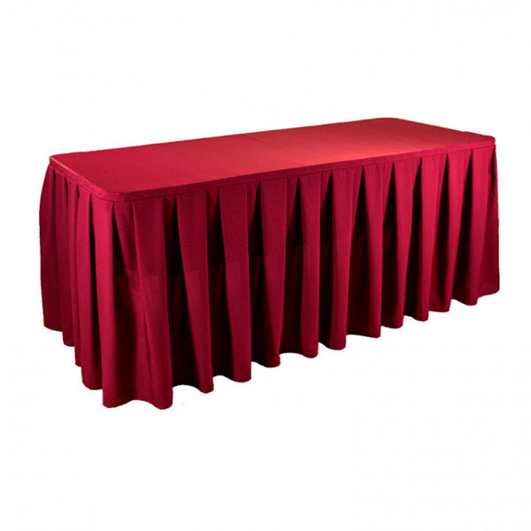 Фуршетная юбка 5,6м бордовая