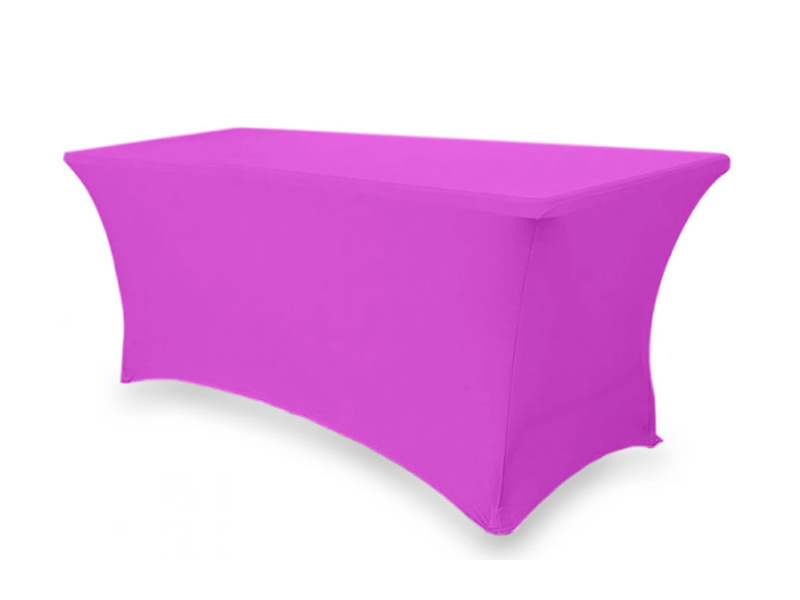 Стрейч скатерть для прямоугольного стола фуксия
