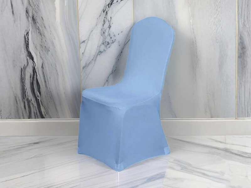 Чехол для стула голубой (стрейч)