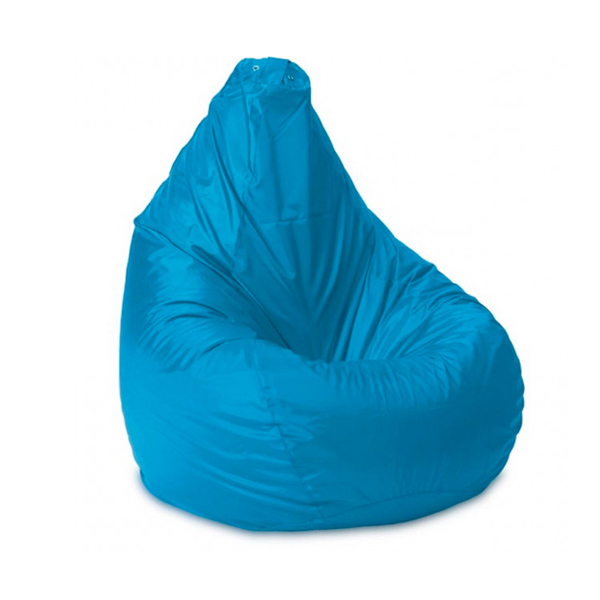 Голубой пуфик