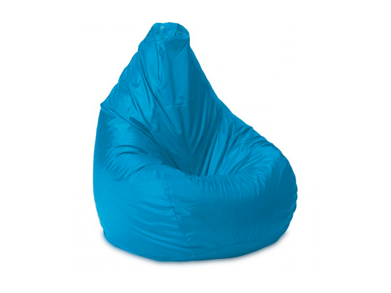 Голубой пуфик