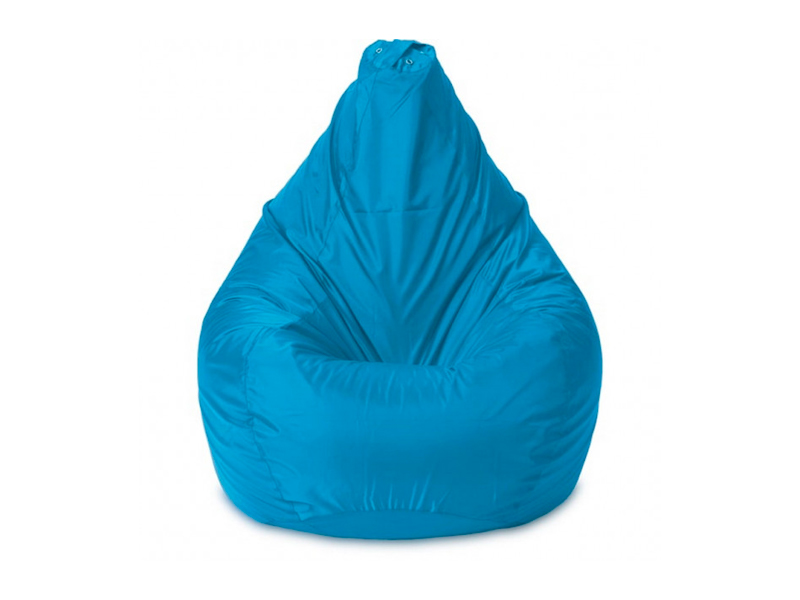 Голубой пуфик