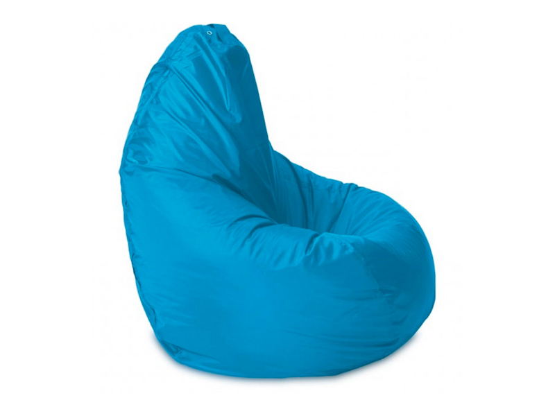 Голубой пуфик