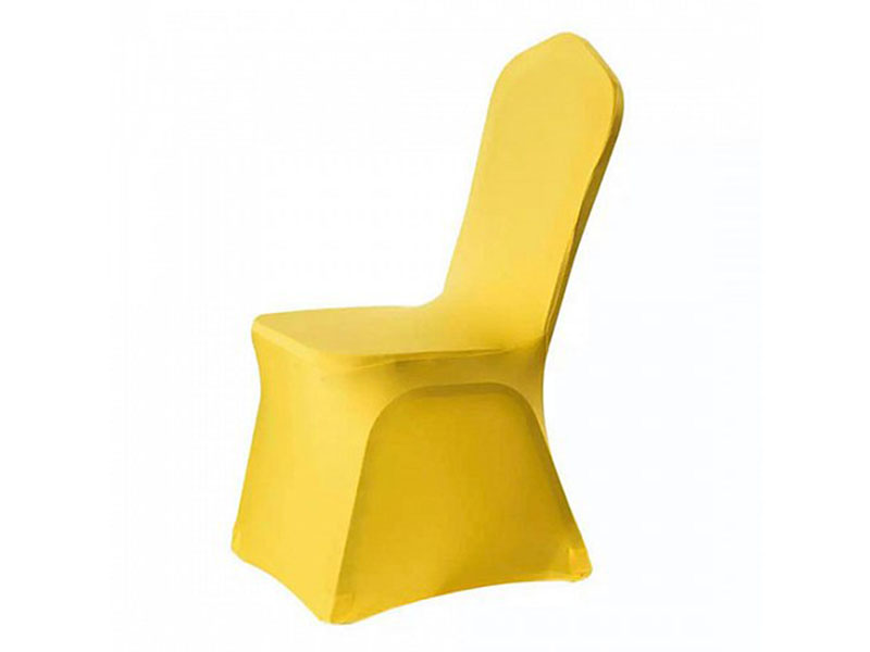 Чехол для стула желтый (стрейч)