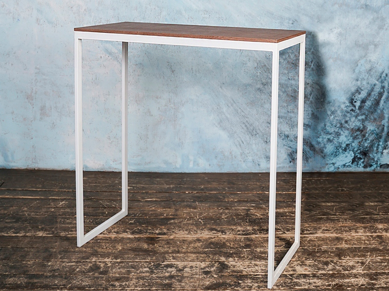 Консоль со столешницей из дерева